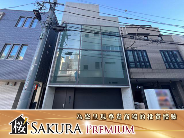 Luxury three story residence with a basement in Tokyo's Minato Ward