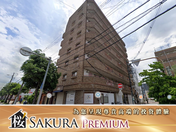 Osaka 18,000 sq ft residential building with ground floor shops, loan possible