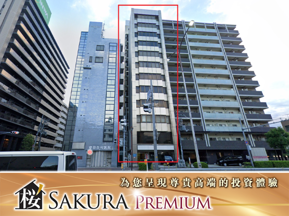 Super affordable office building on the Osaka Midosuji Line