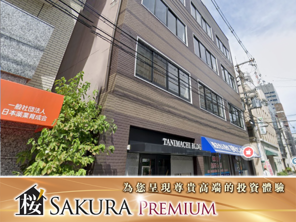 High return small commercial building in Osaka's Chuo Ward with a 7.5% return.