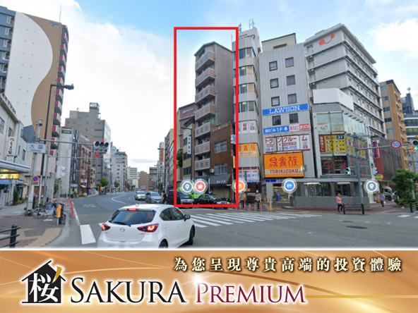 可貸款.大阪御堂筋車站前1分鐘全棟住宅